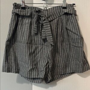 Kori Gray High Waist Pinstripe Shorts
